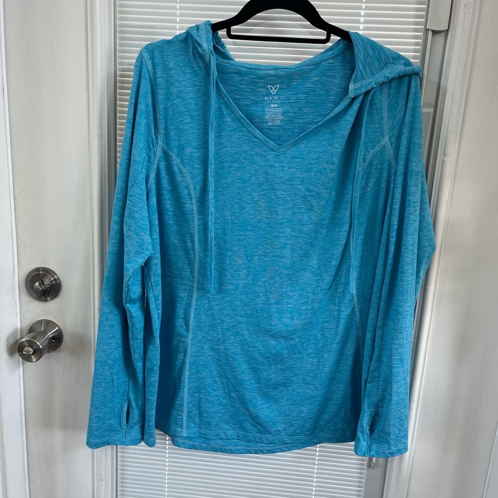 Livi Active Blue Long Sleeve Hoodie